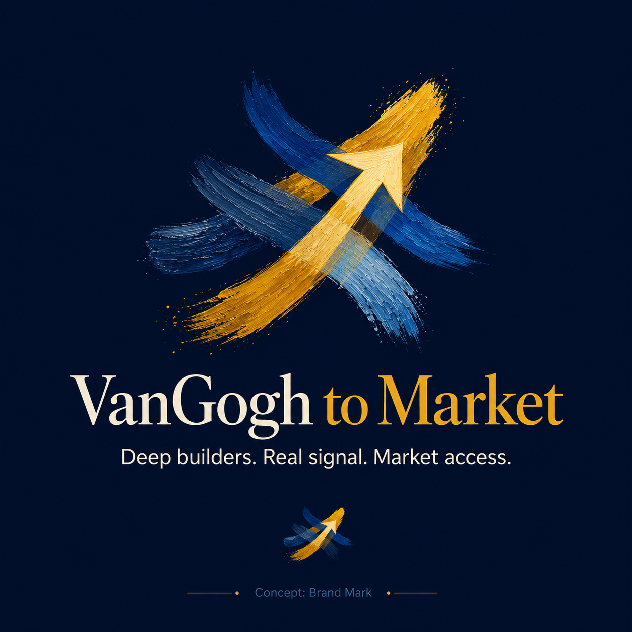 VanGogh to Market brushstroke arrow mark